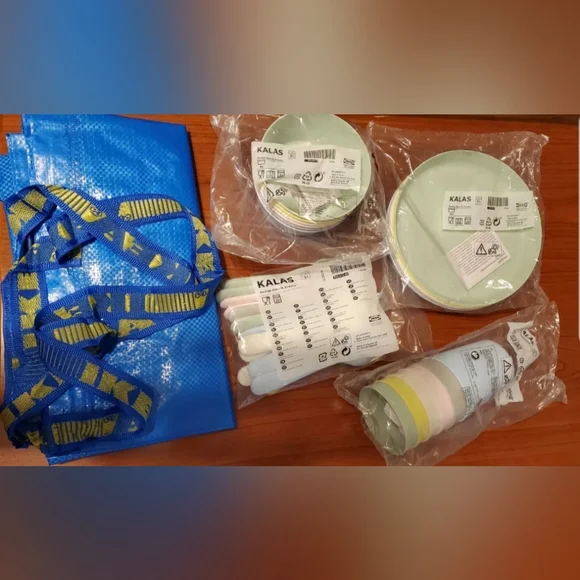 Cutlery Ikea Plastic Bowls And Plates IKEA (36PCS) KALAS BPA Free Children Kids Feeding Cutlery Utensil